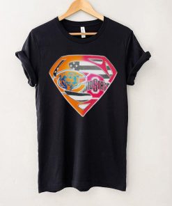 Superman Sports Chicago Bears and Ohio State Buckeyes Logo shirt