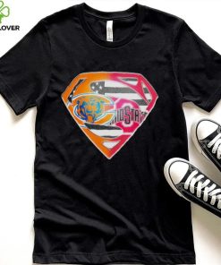Superman Sports Chicago Bears and Ohio State Buckeyes Logo shirt