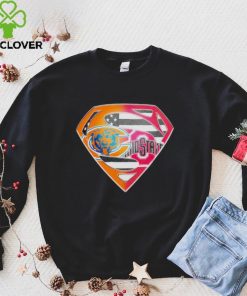 Superman Sports Chicago Bears and Ohio State Buckeyes Logo shirt