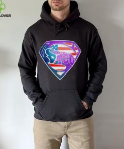 Superman Sports Houston Texans and Tcu Horned Frogs Logo hoodie, sweater, longsleeve, shirt v-neck, t-shirt