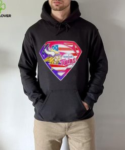 Superman Sports Minnesota Vikings and Minnesota Twins Logo hoodie, sweater, longsleeve, shirt v-neck, t-shirt