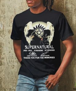 Supernatural 2005 2024 15 Seasons 327 Episodes Thank You For The Memories Shirt