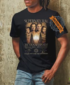 Supernatural 20th Anniversary 2005 2025 Signature Thank You For The Memories Unisex T Shirt