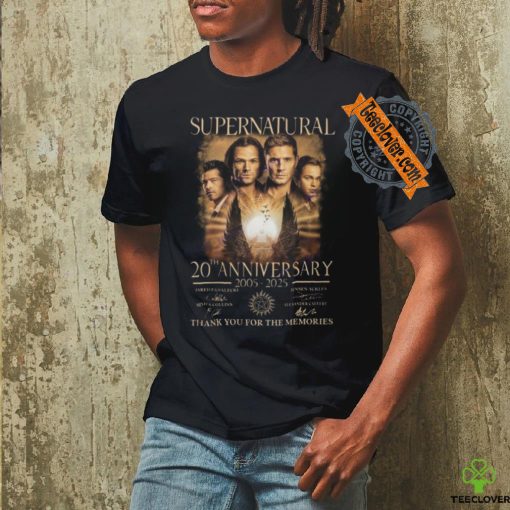 Supernatural 20th Anniversary 2005 2025 Signature Thank You For The Memories Unisex T Shirt