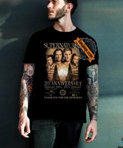 Supernatural 20th Anniversary 2005 2025 Signature Thank You For The Memories Unisex T Shirt