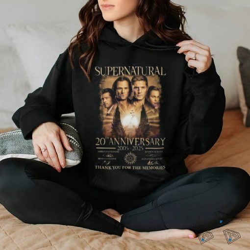 Supernatural 20th Anniversary 2005 2025 Signature Thank You For The Memories Unisex T Shirt