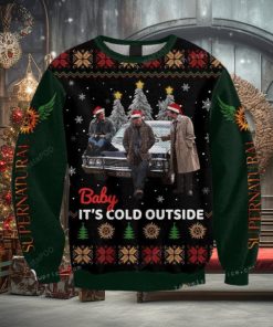 Supernatural Baby It Is Cold Outside Ugly Sweater Christmas Party