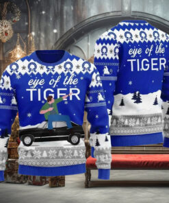 Supernatural Dean Singing Eye Of The Tiger Ugly Christmas Sweater
