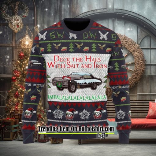Supernatural Deck The Halls With Salt And Iron Ugly Christmas Sweater