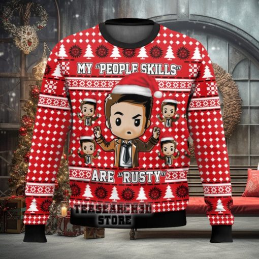 Supernatural My People Skills Are Rusty Ugly Christmas Sweater