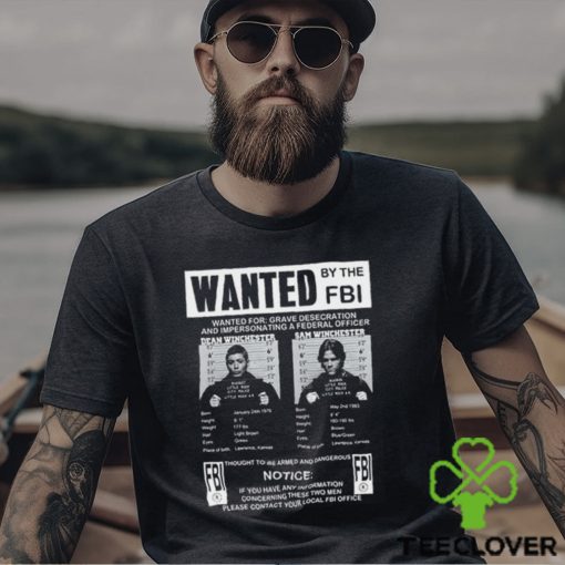 Supernatural Wanted By The Fbi T Shirt