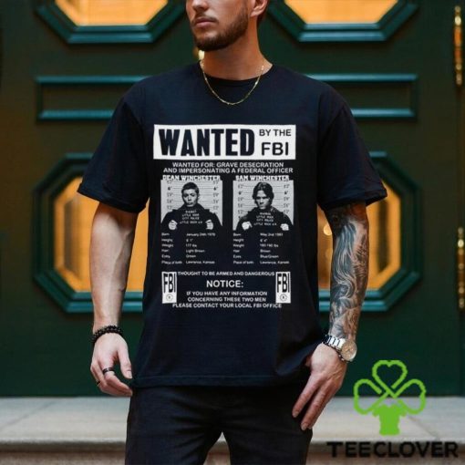 Supernatural Wanted By The Fbi T Shirt