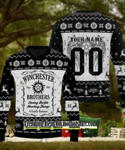 Supernatural Winchester Brothers Custom Ugly Christmas Sweater