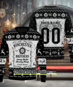 Supernatural Winchester Brothers Custom Ugly Christmas Sweater