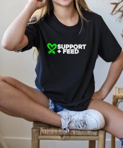 Support and Feed Support plus Feed heart shirt