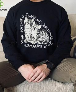 Supreme Eat Me Merry Christmas X'mas Crewneck T shirt