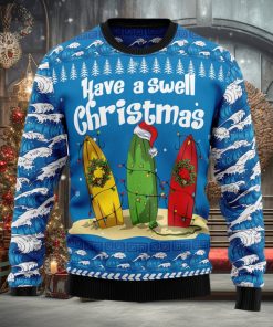 Surfer Swell Ugly Christmas Sweater Thankgiving Gift Men Women