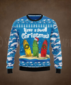 Surfer Swell Ugly Christmas Sweater