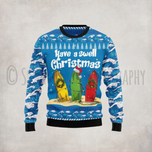 Surfer Swell Ugly Christmas Sweater