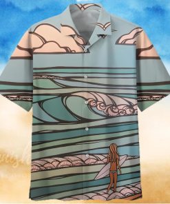 Surfing Blue Amazing Design Unisex Hawaiian Shirt