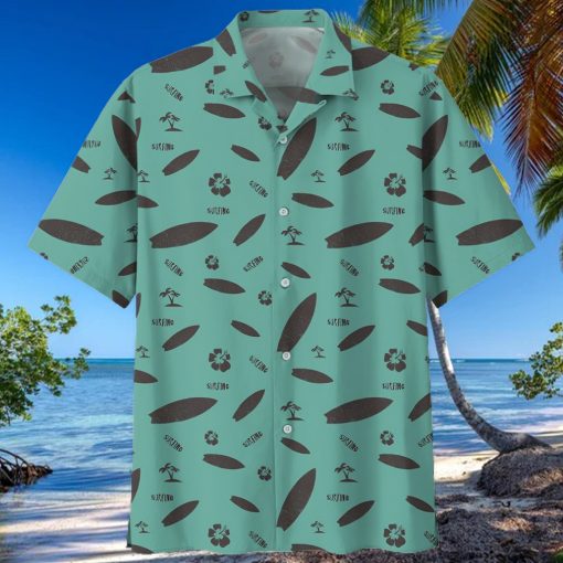 Surfing Blue Nice Design Unisex Hawaiian Shirt