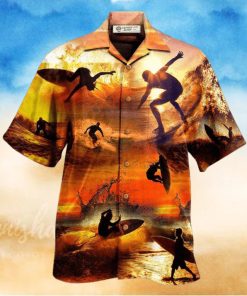 Surfing Is My Therapy Sunset Hawaiian Shirt