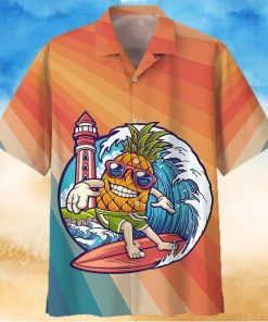 Surfing Orange Unique Design Unisex Hawaiian Shirt