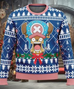 Surprised Tony Tony Chopper One Piece Ugly Christmas Sweater
