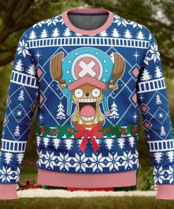 Surprised Tony Tony Chopper One Piece Ugly Christmas Sweater 1 Surprised Tony Tony Chopper One Piece Ugly Christmas Sweater