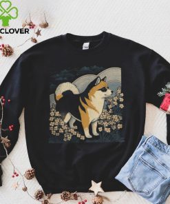 Surrealism Japanese Painting Black and tan Shiba Inu shirt 1 Surrealism Japanese Painting Black and tan Shiba Inu shirt