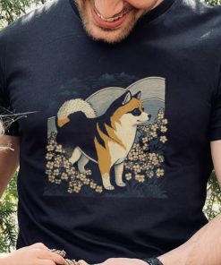 Surrealism Japanese Painting Black and tan Shiba Inu shirt 3 Surrealism Japanese Painting Black and tan Shiba Inu shirt