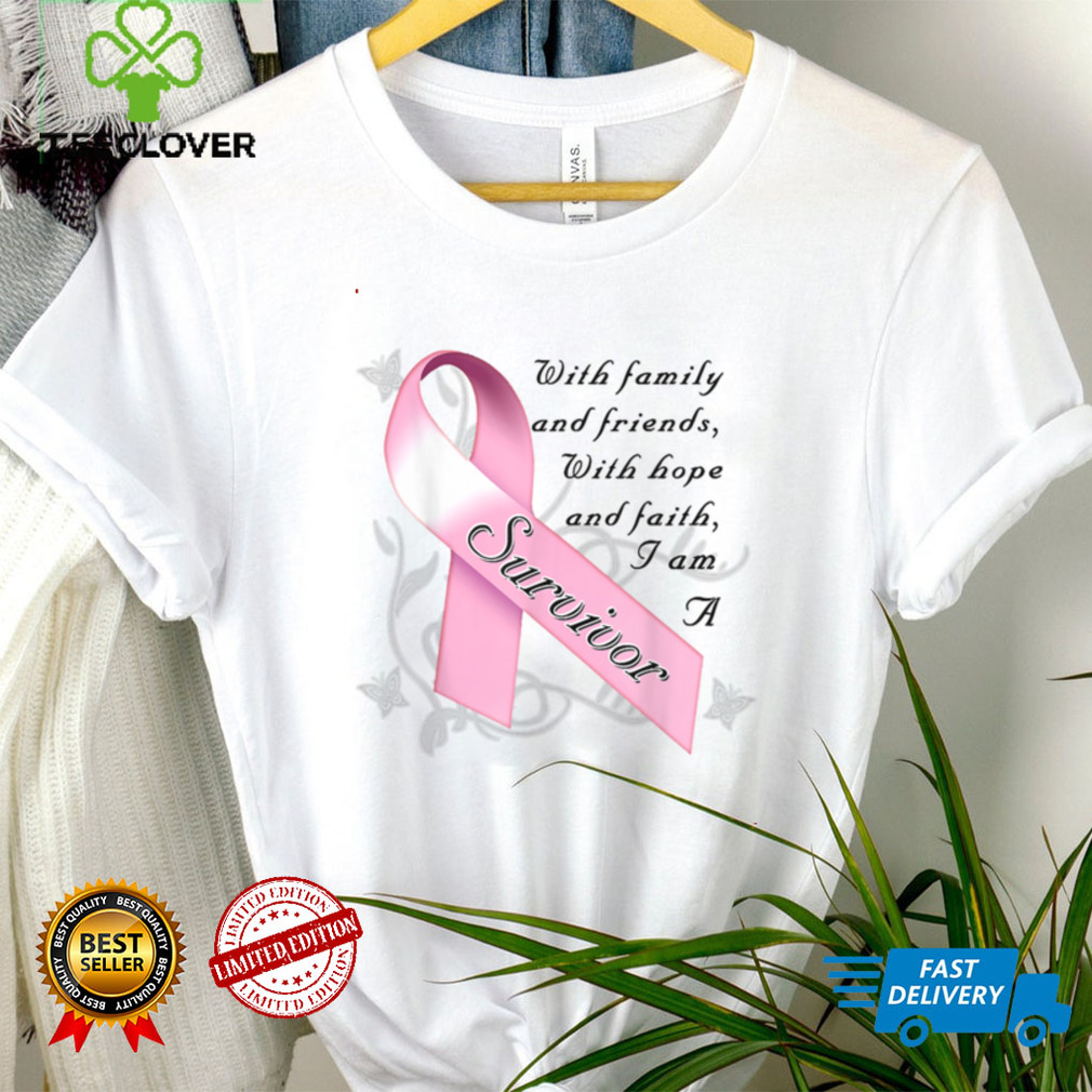 Survivor Pink Ribbon Breast Cancer Awareness Month T Shirt tee