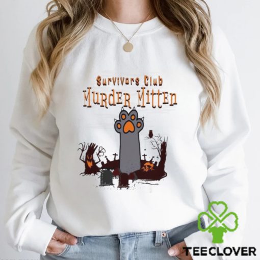 Survivors Club Murder Mitten Cat Halloween 2023 T Shirt