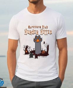 Survivors Club Murder Mitten Cat Halloween 2023 T Shirt