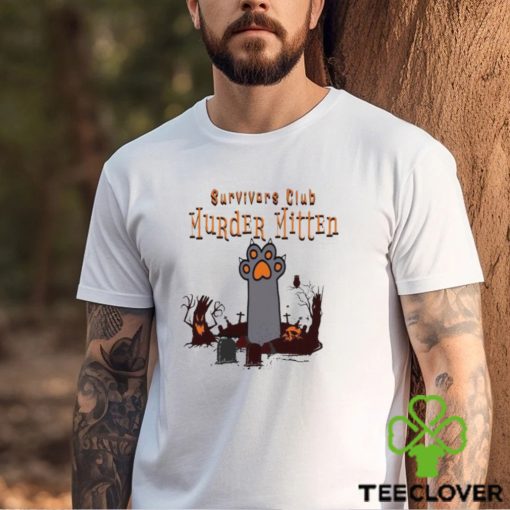 Survivors Club Murder Mitten Cat Halloween 2023 T Shirt