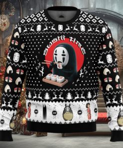 Sushi Time No Face Spirited Away Ugly Christmas Sweater