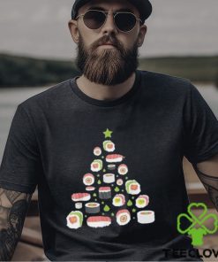 Sushi christmas tree pajama cool japanese food x mas t shirt