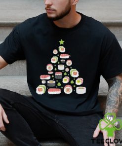 Sushi christmas tree pajama cool japanese food x mas t hoodie, sweater, longsleeve, shirt v-neck, t-shirt