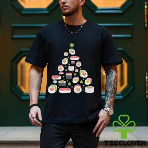 Sushi christmas tree pajama cool japanese food x mas t hoodie, sweater, longsleeve, shirt v-neck, t-shirt