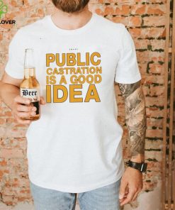 Swans public castration is a good idea logo shirt