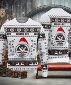 Swansea City A.F.C 3D Ugly Christmas Sweater All Over Printed Sweater Christmas Gift