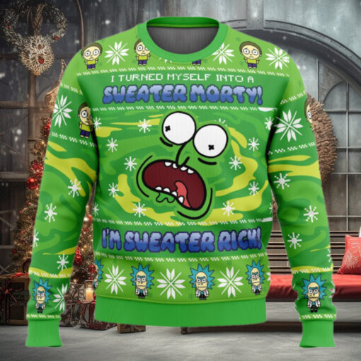 Sweater Rick Rick and Morty Ugly Christmas Sweater