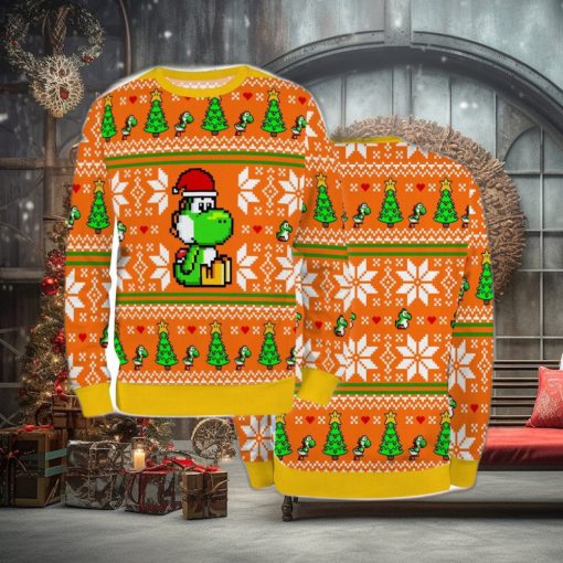 Sweater Ugly Christmas Xmas Super Game Mario Yoshi Unisex Men Women Cartoon 3D Sweater