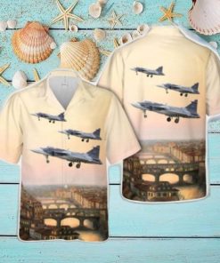 Swedish Air Force Saab JAS 39E Gripen Hawaiian Shirt