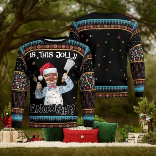 Swedish Chef The Muppet Is This Jolly Enough Christmas Ugly Sweater Mens
