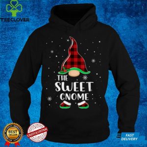 Sweet Gnome Buffalo Plaid Matching Christmas Pajama T Shirt