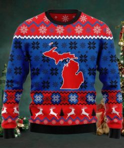 Sweet Home Michigan Ugly Christmas Sweater Gift Men Women