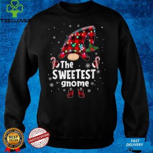 Sweetest Gnome Buffalo Plaid Matching Family Christmas T Shirt 1