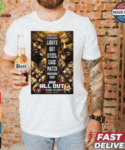 Swerve Strickland vs Hangman Adam Page – AEW ALL OUT Sept 7 2024 Chicago, Illinois Poster t shirt