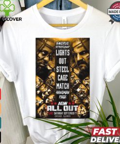 Swerve Strickland vs Hangman Adam Page – AEW ALL OUT Sept 7 2024 Chicago, Illinois Poster t shirt